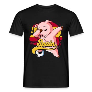 Spanien Fußball - Männer T-Shirt - Schwarz - Vorne - AI Model Male 178 light (178cm)