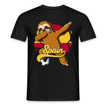 Spanien Fußball - Männer T-Shirt - Schwarz - Vorne - AI Model Male 178 light (178cm)