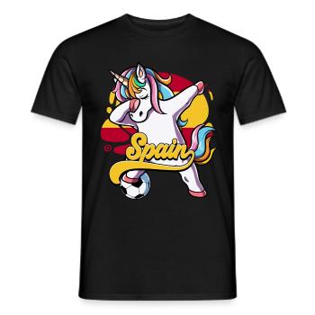 Spanien Fußball - Männer T-Shirt - Schwarz - Vorne - AI Model Male 178 light (178cm)