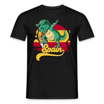 Spanien Fußball - Männer T-Shirt - Schwarz - Vorne - AI Model Male 178 light (178cm)