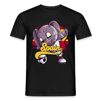 Spanien Fußball - Männer T-Shirt - Schwarz - Vorne - AI Model Male 178 light (178cm)