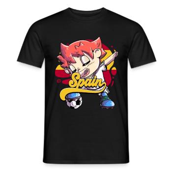 Spanien Fußball - Männer T-Shirt - Schwarz - Vorne - AI Model Male 178 light (178cm)