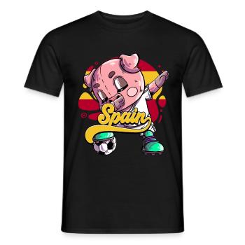 Spanien Fußball - Männer T-Shirt - Schwarz - Vorne - AI Model Male 178 light (178cm)