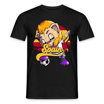 Spanien Fußball - Männer T-Shirt - Schwarz - Vorne - AI Model Male 178 light (178cm)