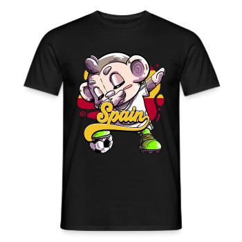 Spanien Fußball - Männer T-Shirt - Schwarz - Vorne - AI Model Male 178 light (178cm)