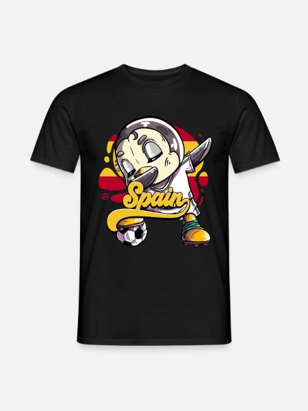 Spanien Fußball - Männer T-Shirt - Schwarz