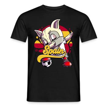 Spanien Fußball - Männer T-Shirt - Schwarz - Vorne - AI Model Male 178 light (178cm)