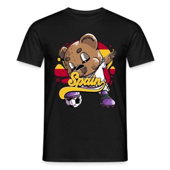 Spanien Fußball - Männer T-Shirt - Schwarz - Vorne - AI Model Male 178 light (178cm)