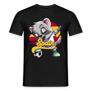 Spanien Fußball - Männer T-Shirt - Schwarz - Vorne - AI Model Male 178 light (178cm)