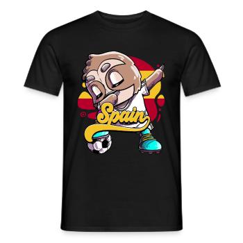 Spanien Fußball - Männer T-Shirt - Schwarz - Vorne - AI Model Male 178 light (178cm)