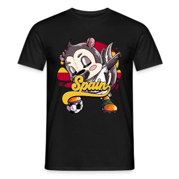 Spanien Fußball - Männer T-Shirt - Schwarz - Vorne - AI Model Male 178 light (178cm)