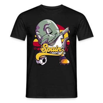 Espagne Football - T-shirt homme - noir - Devant - AI Model Male 178 light (178cm)