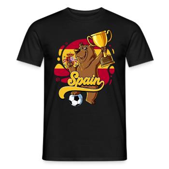 Spanien Fußball - Männer T-Shirt - Schwarz - Vorne - AI Model Male 178 light (178cm)