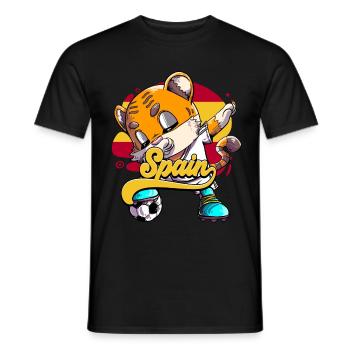 Spanien Fußball - Männer T-Shirt - Schwarz - Vorne - AI Model Male 178 light (178cm)
