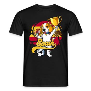 Spanien Fußball - Männer T-Shirt - Schwarz - Vorne - AI Model Male 178 light (178cm)