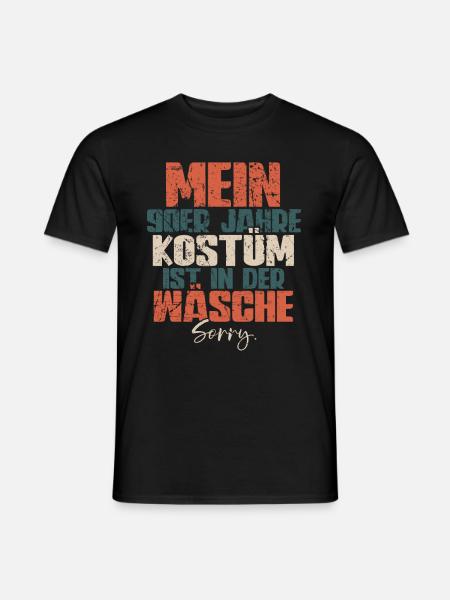 90er Jahre - Männer T-Shirt - Schwarz