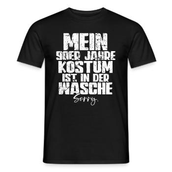 Mein 90er Kostüm Ist In Der Wäsche 90er Jahre - Männer T-Shirt - Schwarz - Vorne - AI Model Male 178 light (178cm)