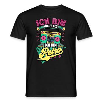 Ich Bin Nicht Alt Ich Bin Retro 90er Jahre - Männer T-Shirt - Schwarz - Vorne - AI Model Male 178 light (178cm)