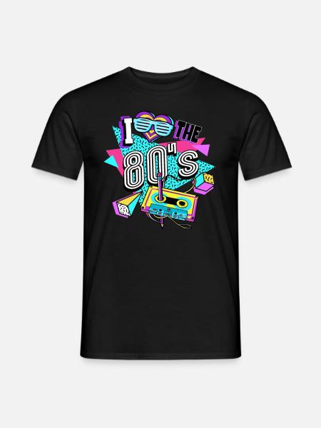 Années 80 J’aime Les années 80 - T-shirt homme - noir