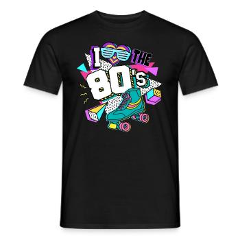 Anni '80 Amo gli anni '80 - T-shirt uomo - nero - Fronte - AI Model Male 178 light (178cm)