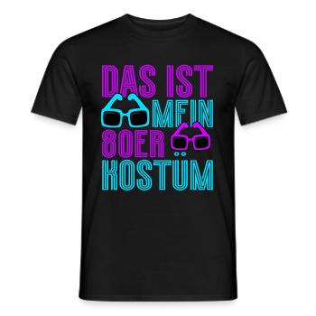 80er Jahre Das Ist Mein 80er Kostüm - Männer T-Shirt - Schwarz - Vorne - AI Model Male 178 light (178cm)