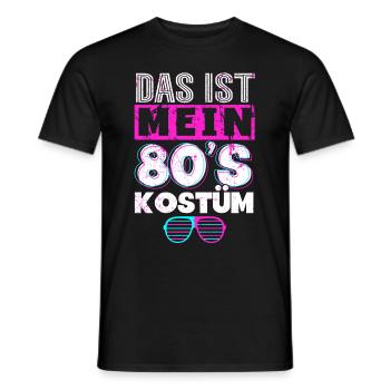 80er Jahre Das Ist Mein 80er Kostüm - Männer T-Shirt - Schwarz - Vorne - AI Model Male 178 light (178cm)