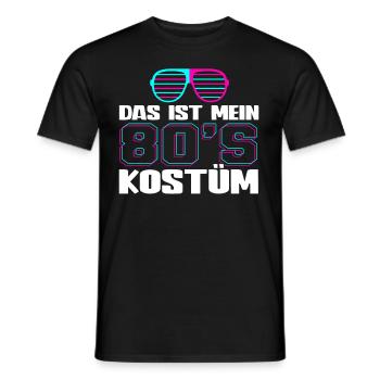 80er Jahre Das Ist Mein 80er Kostüm - Männer T-Shirt - Schwarz - Vorne - AI Model Male 178 light (178cm)
