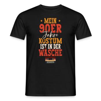 Mein 90er Kostüm Ist In Der Wäsche 90er Jahre - Männer T-Shirt - Schwarz - Vorne - AI Model Male 178 light (178cm)