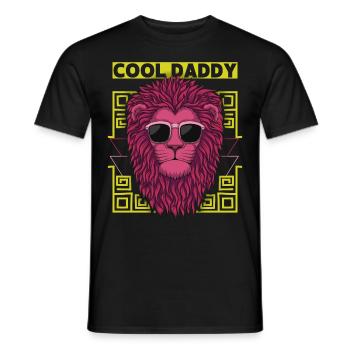 Cool-Daddy, Père-Papa-Papa dicton drôle - T-shirt homme - noir - Devant - AI Model Male 178 light (178cm)