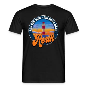 Rerik - Männer T-Shirt - Schwarz - Vorne - AI Model Male 178 light (178cm)