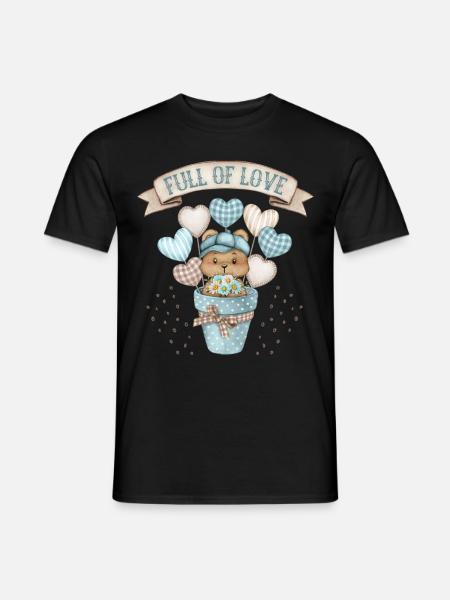 Baby-Boy, Baby-Bärchen, Baby-Teddybär-Motiv - Mænd T-shirt - sort