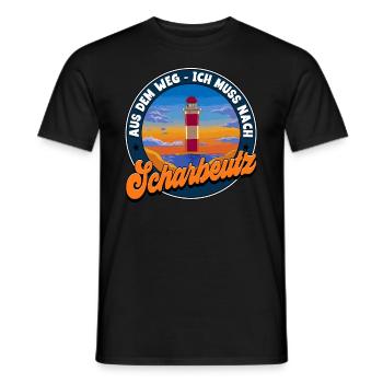 Scharbeutz - Männer T-Shirt - Schwarz - Vorne - AI Model Male 178 light (178cm)