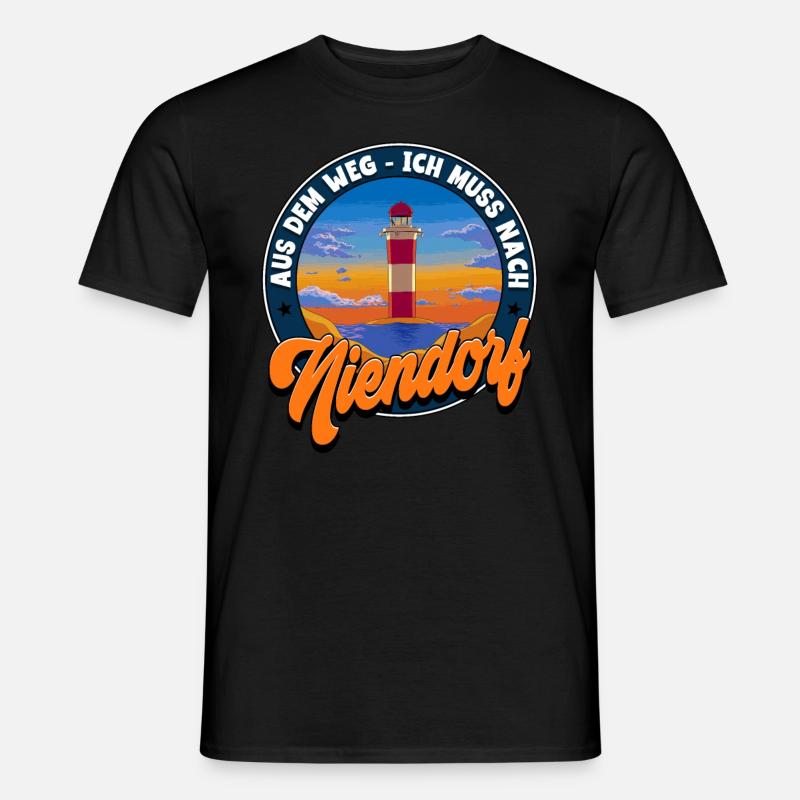 Niendorf - Männer T-Shirt - Schwarz