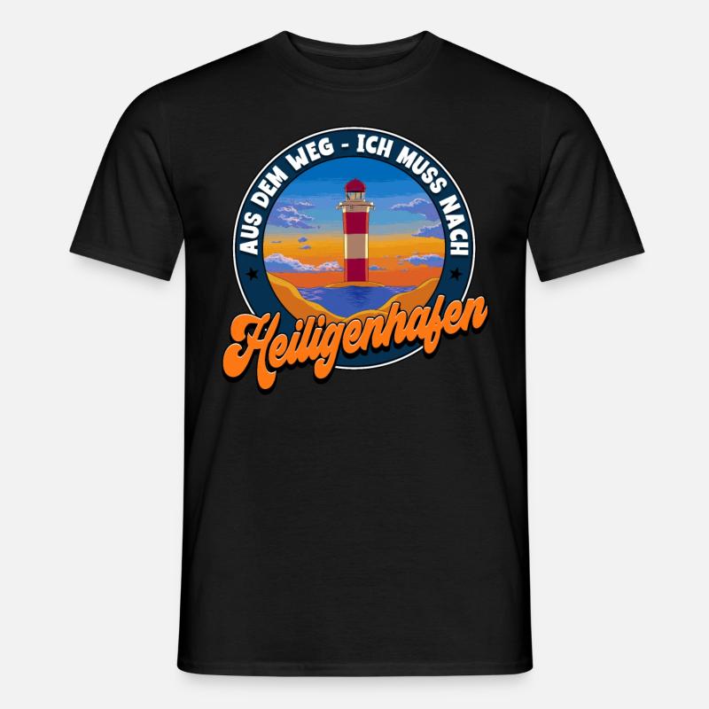 Heiligenhafen - Männer T-Shirt - Schwarz