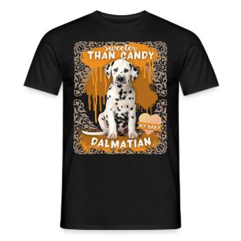 Dalmatiner, Hund, lustiger Spruch - Männer T-Shirt - Schwarz - Vorne - AI Model Male 178 light (178cm)