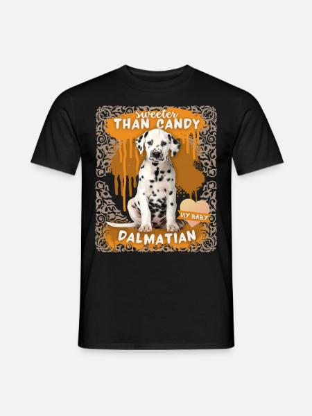Dalmatian, dog, funny saying - Men's T-Shirt - black