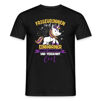 Friseurin - Männer T-Shirt - Schwarz - Vorne - AI Model Male 178 light (178cm)