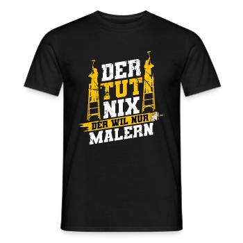Maler - Männer T-Shirt - Schwarz - Vorne - AI Model Male 178 light (178cm)