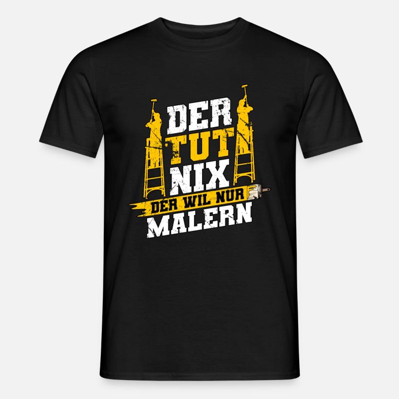 Maler - Männer T-Shirt - Schwarz
