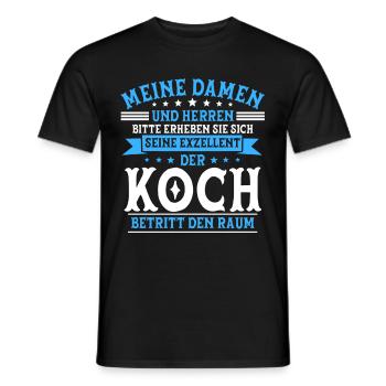 Koch - Männer T-Shirt - Schwarz - Vorne - AI Model Male 178 light (178cm)