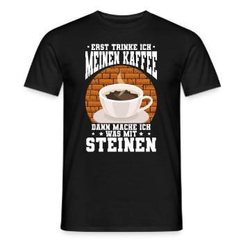 Maurer - Männer T-Shirt - Schwarz - Vorne - AI Model Male 178 light (178cm)