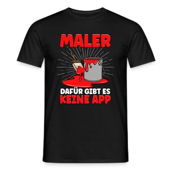 Maler - Männer T-Shirt - Schwarz - Vorne - AI Model Male 178 light (178cm)