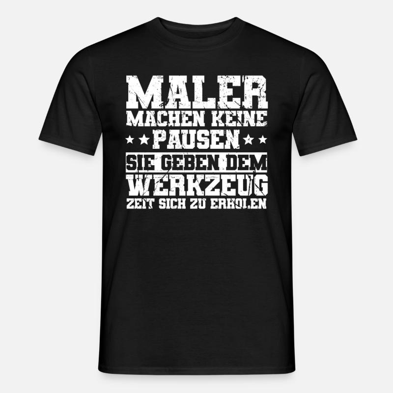 Maler - Männer T-Shirt - Schwarz