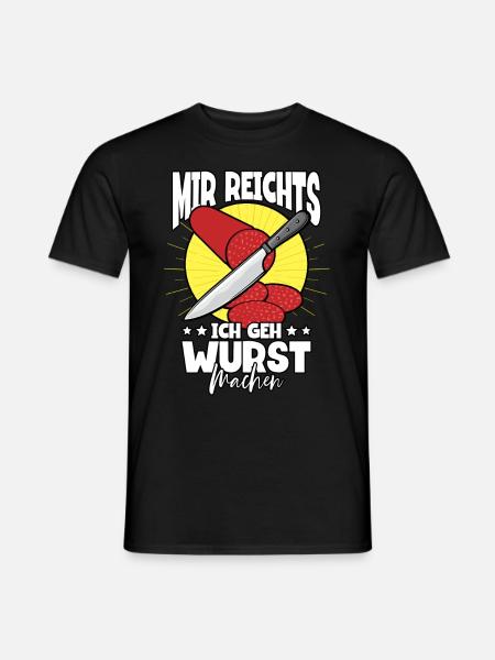 Fleischer Metzger - Männer T-Shirt - Schwarz