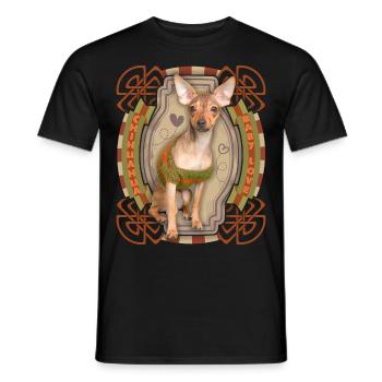 Chihuahua, dicton drôle, amour amour - T-shirt homme - noir - Devant - AI Model Male 178 light (178cm)
