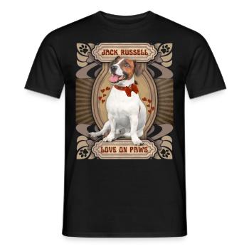 Jack Russell Terrier, Dog, Jack Russell Saying - Men's T-Shirt - black - Front - AI Model Male 178 light (178cm)