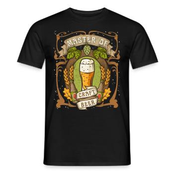 Craft-Bier, Craft-Beer lustiger Spruch - Männer T-Shirt - Schwarz - Vorne - AI Model Male 178 light (178cm)