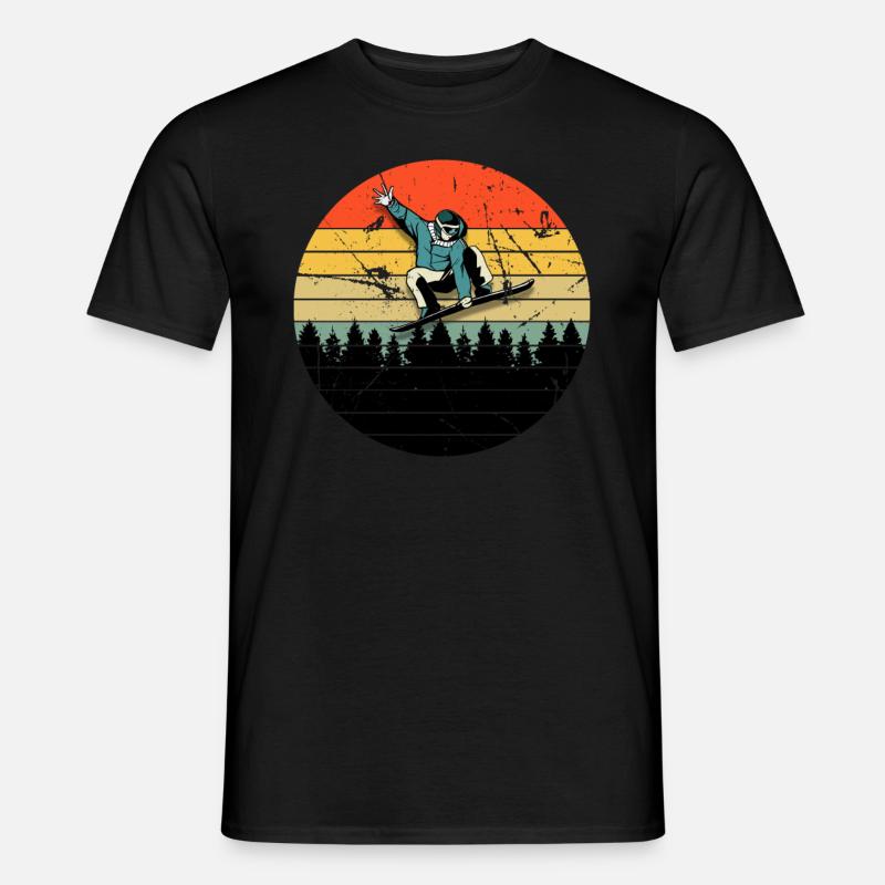 Snowboard - T-shirt męski - czarny
