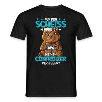 Zocken Gaming - Männer T-Shirt - Schwarz - Vorne - AI Model Male 178 light (178cm)