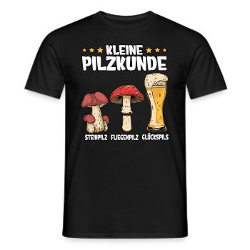 Pilzsammler Pilz Sucher - Männer T-Shirt - Schwarz - Vorne - AI Model Male 178 light (178cm)